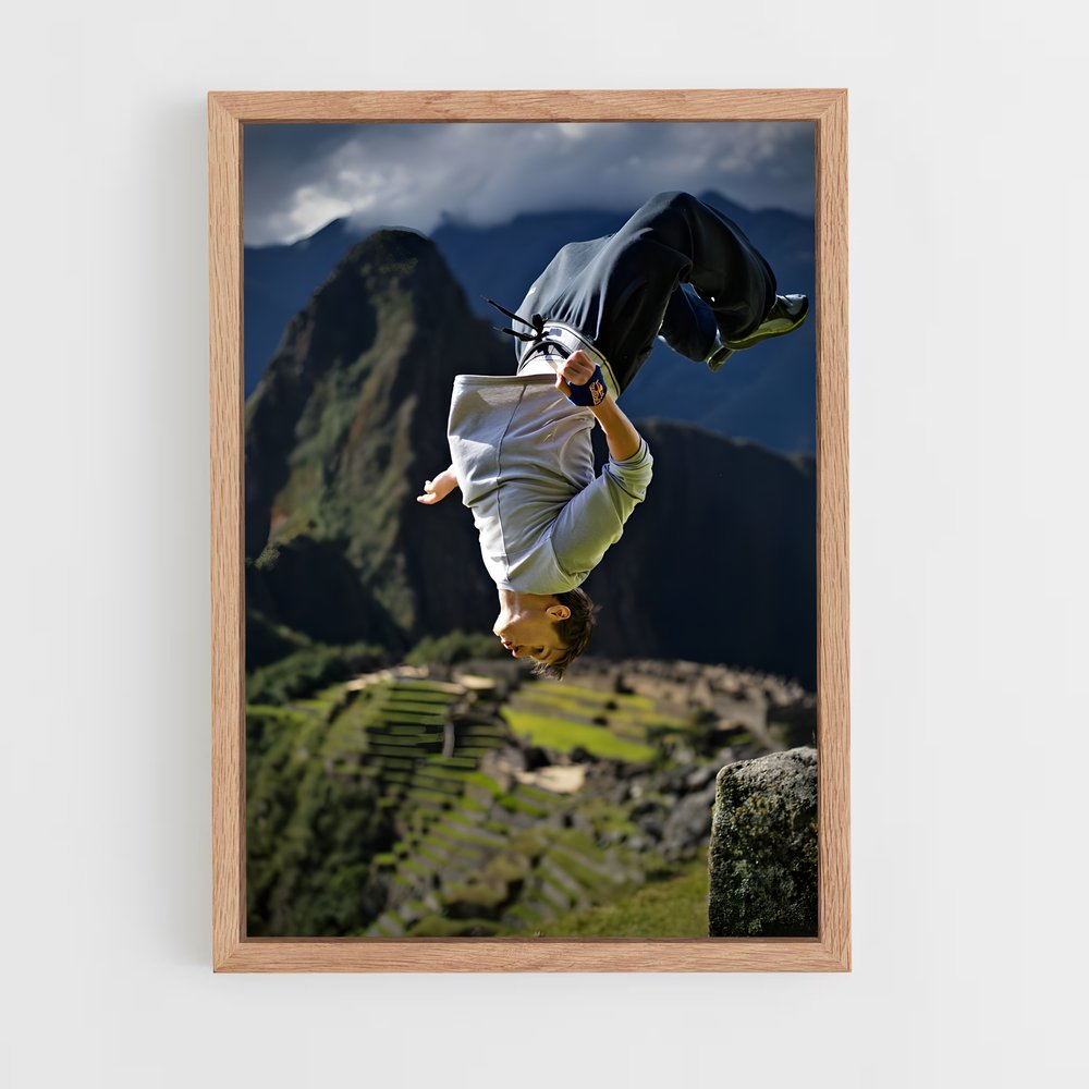 Poster Équilibre Extrême – affiche Parkour et freerun (vue 4)